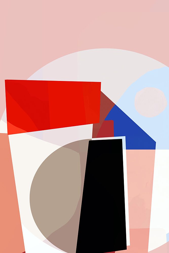 Colorful Geometric Forms art print by Cartissi for $57.95 CAD