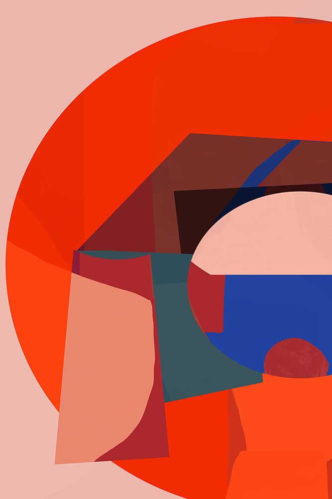 Vibrant Abstract Shapes art print by Cartissi for $57.95 CAD