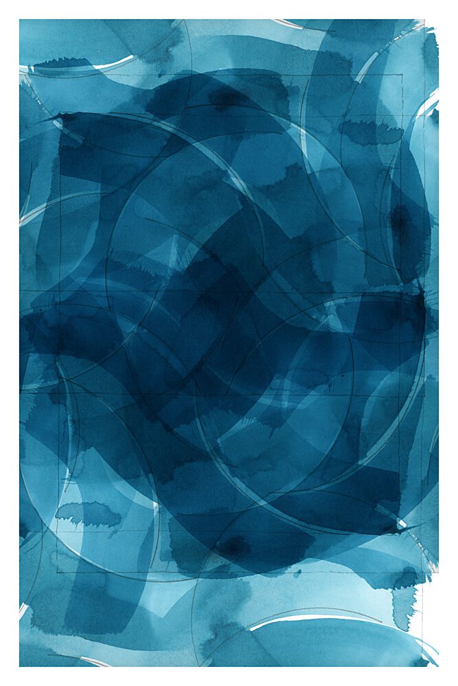 Deep Blue Currents art print by Cartissi for $57.95 CAD