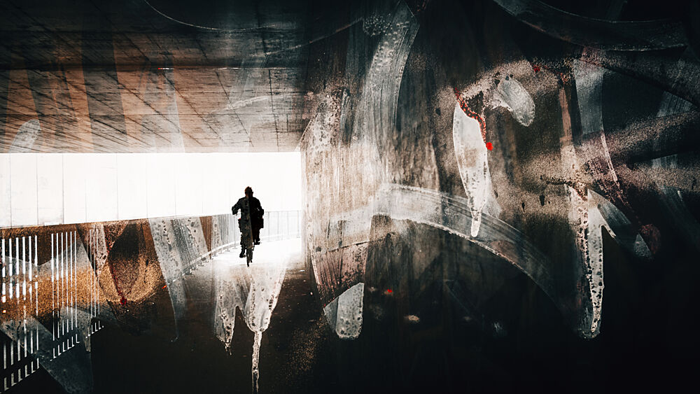 Urban Tunnel Rider art print by Paolo Latino for $57.95 CAD