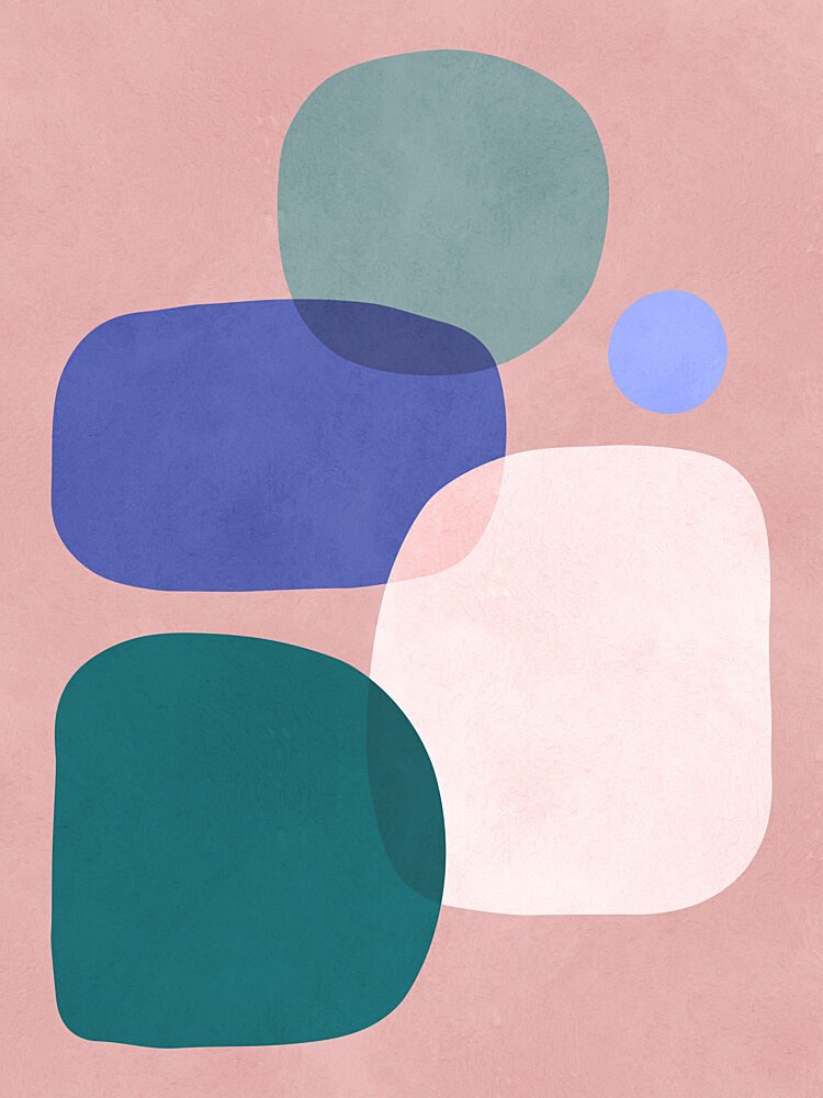 Abstract Pastel Shapes art print by Vitor Costa for $57.95 CAD