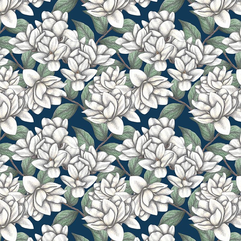 White Magnolias art print by Cecilia Battaini for $57.95 CAD