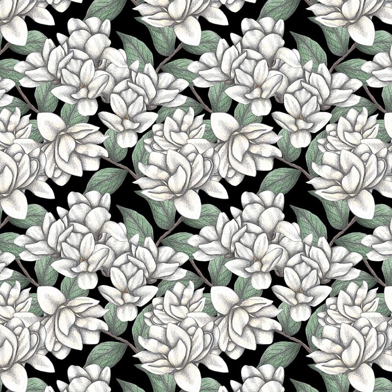 Elegant White Floral Pattern art print by Cecilia Battaini for $57.95 CAD