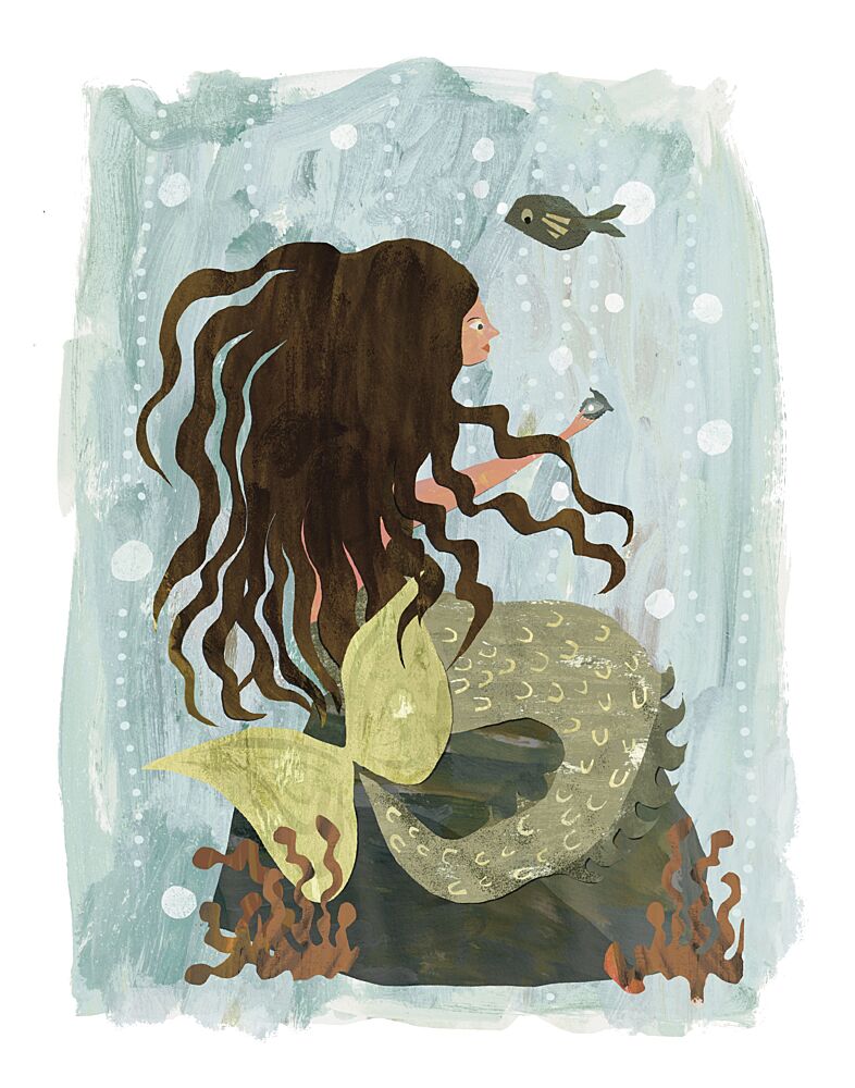 Dreamy Ocean Mermaid art print by Claire Hanley for $57.95 CAD