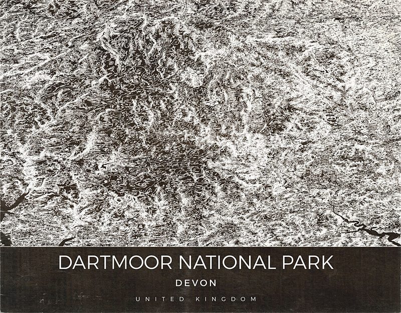 Dartmoor National Park Relief art print by Nicholas for $57.95 CAD