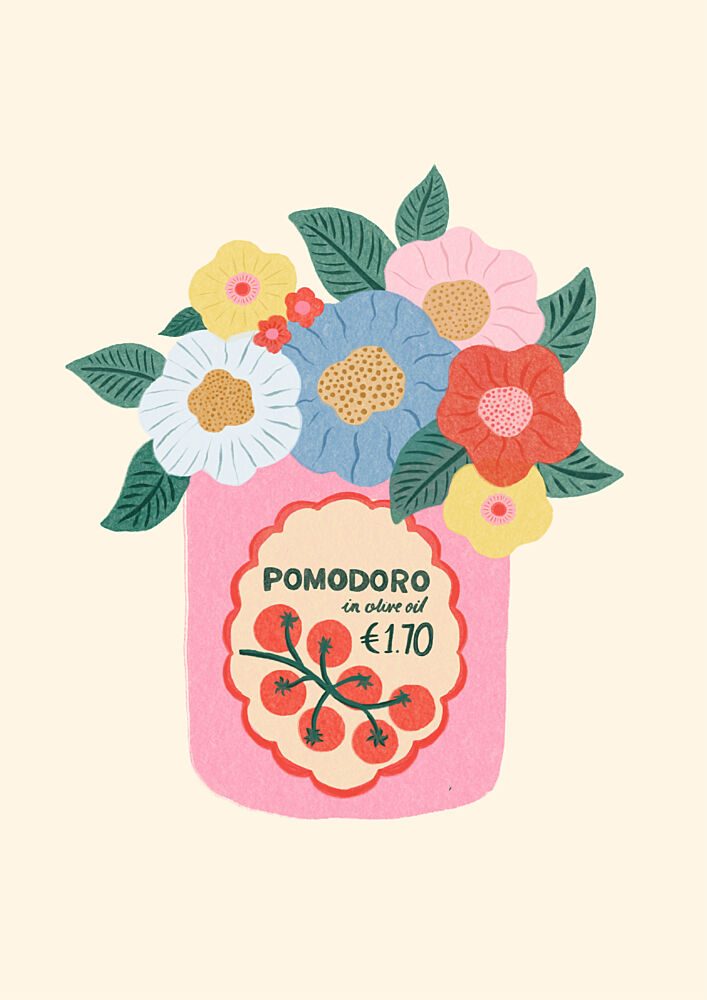 Colorful Pomodoro Flowers art print by Aislinn Simmonds for $57.95 CAD
