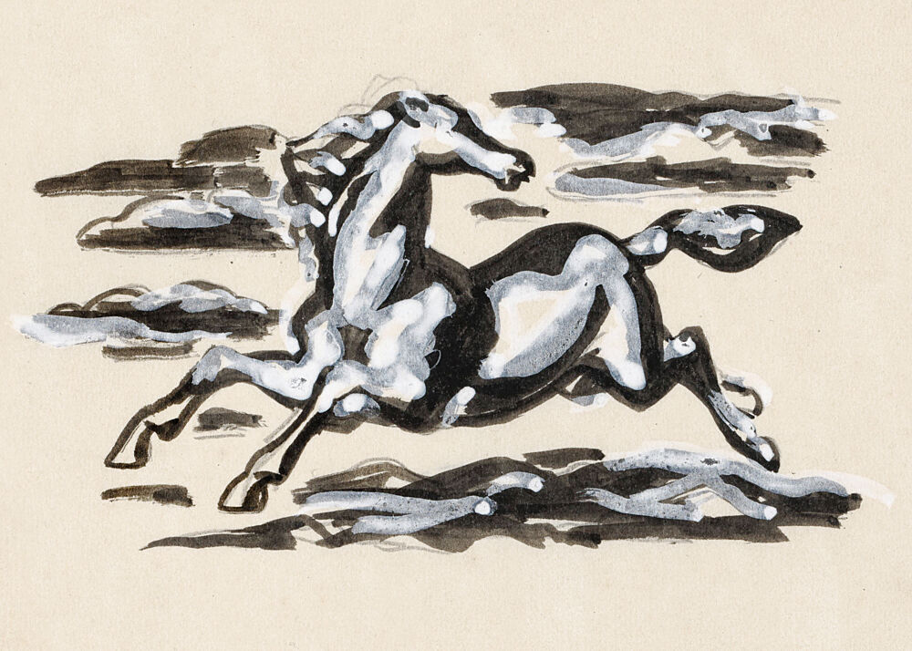 Galopperend Paard art print by Leo Gestel for $57.95 CAD
