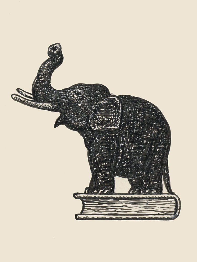 Olifant Op Boek 1935 art print by Leo Gestel for $57.95 CAD
