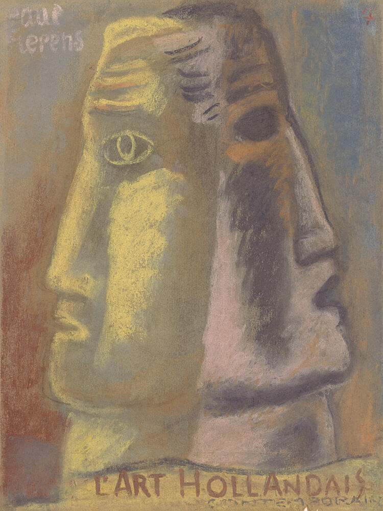 Omslag Ontwerp Voor Paul Fierens, Lart Hollandais Contemporain 1933 art print by Leo Gestel for $57.95 CAD