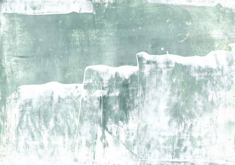 Serene Green Abstract art print by Annick for $57.95 CAD