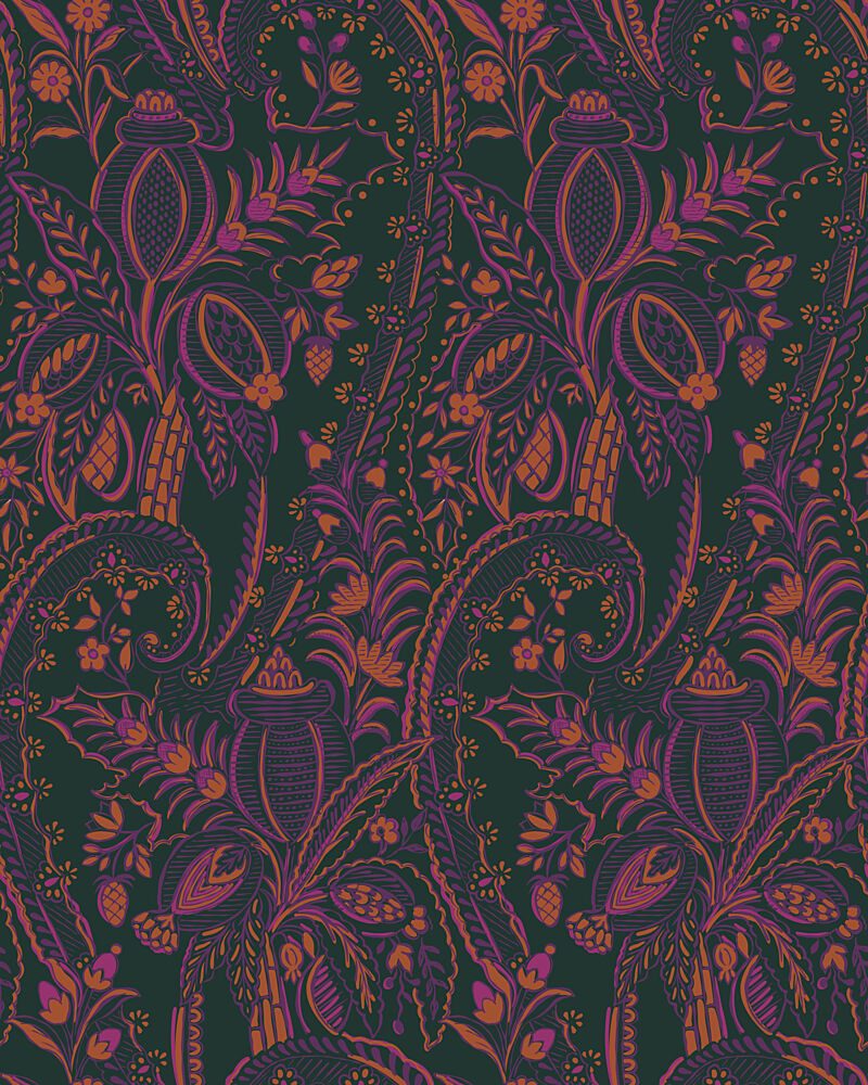 Dark Botanical Paisley art print by Alexandra Weise for $57.95 CAD