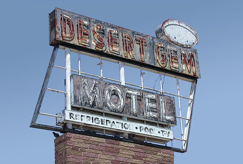 Desert Gem Motel Sign art print by Mike Pitzer for $57.95 CAD