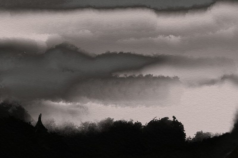 Misty Mountain Temple art print by Josie George for $57.95 CAD