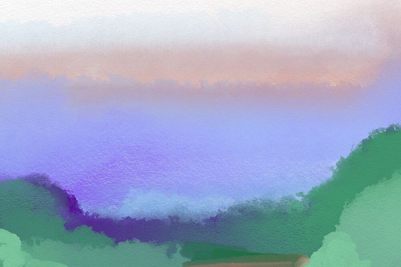 Dreamy Evening Landscape art print by Josie George for $57.95 CAD