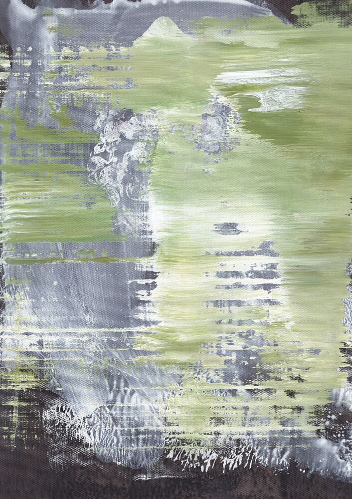 Fluid Green Layers art print by Maira Ribena for $57.95 CAD