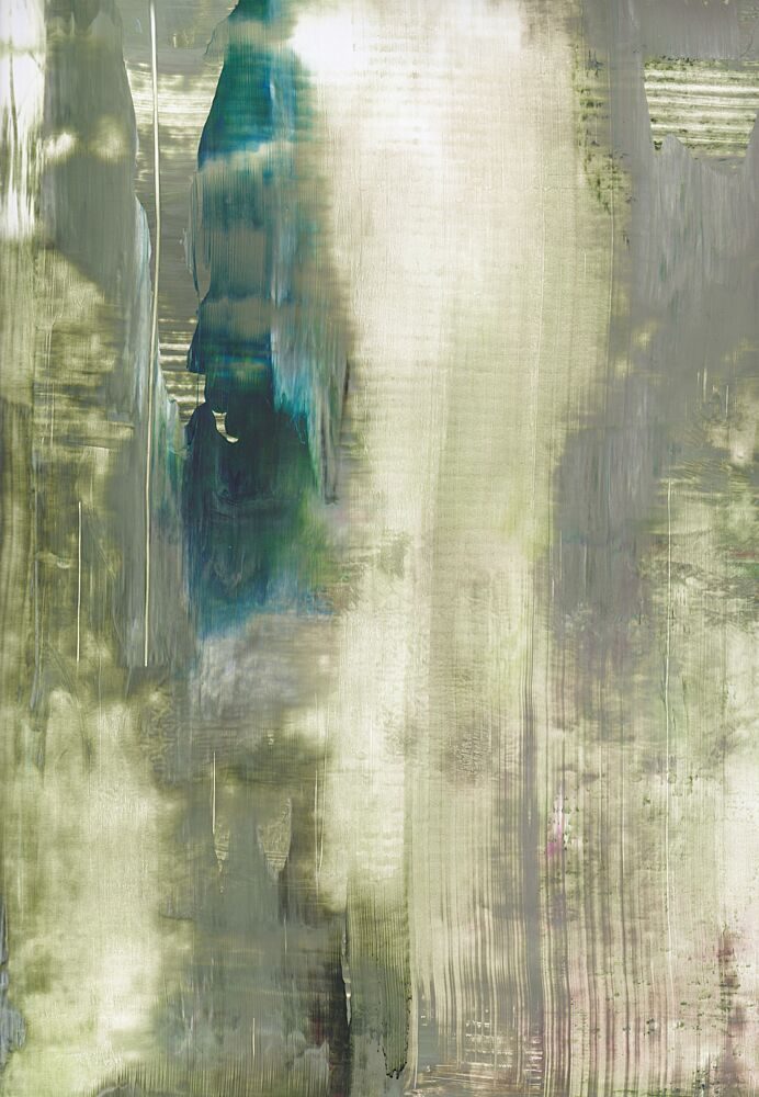 Serene Green Blue Abstract art print by Maira Ribena for $57.95 CAD