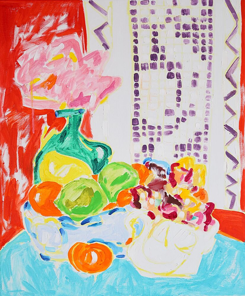 Colorful Flowers and Fruit art print by Tamara Jare for $57.95 CAD