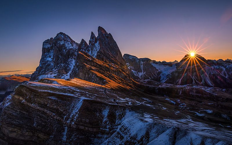 Golden Mountain Sunrise art print by LI Ying for $57.95 CAD
