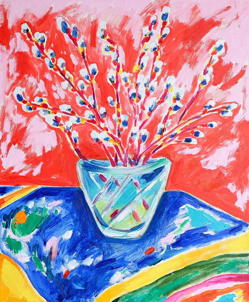 Colorful Willow Bouquet art print by Tamara Jare for $57.95 CAD