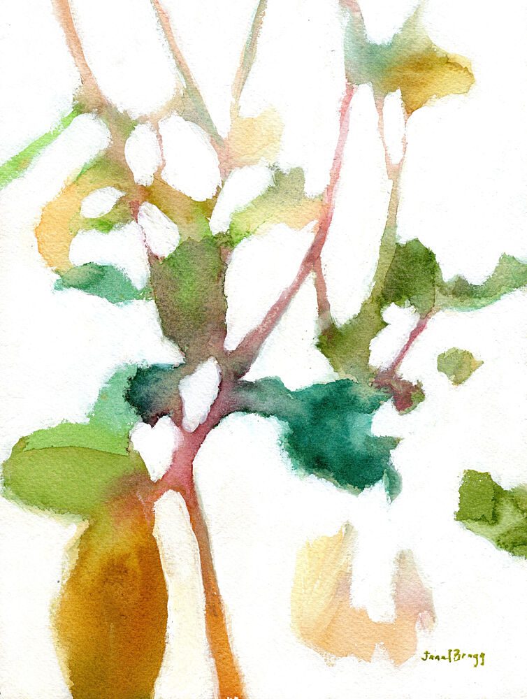 Fluid Botanical Abstract art print by Janel Bragg for $57.95 CAD
