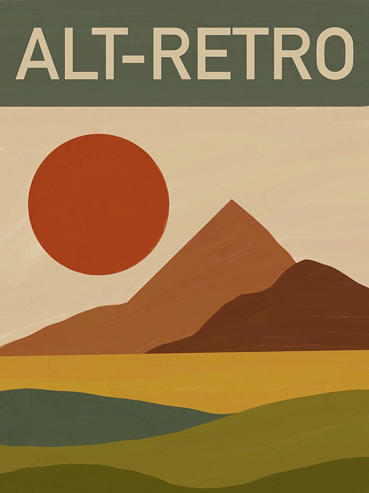 Alt Retro Landscape art print by Little Dean for $57.95 CAD