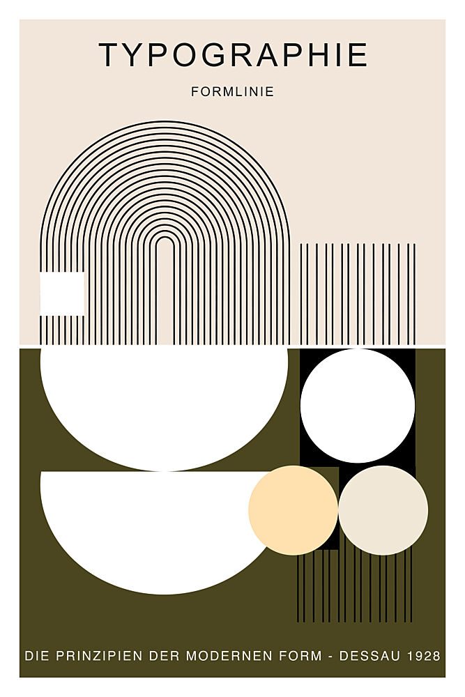 Modern Geometric Typography art print by Cartissi for $57.95 CAD