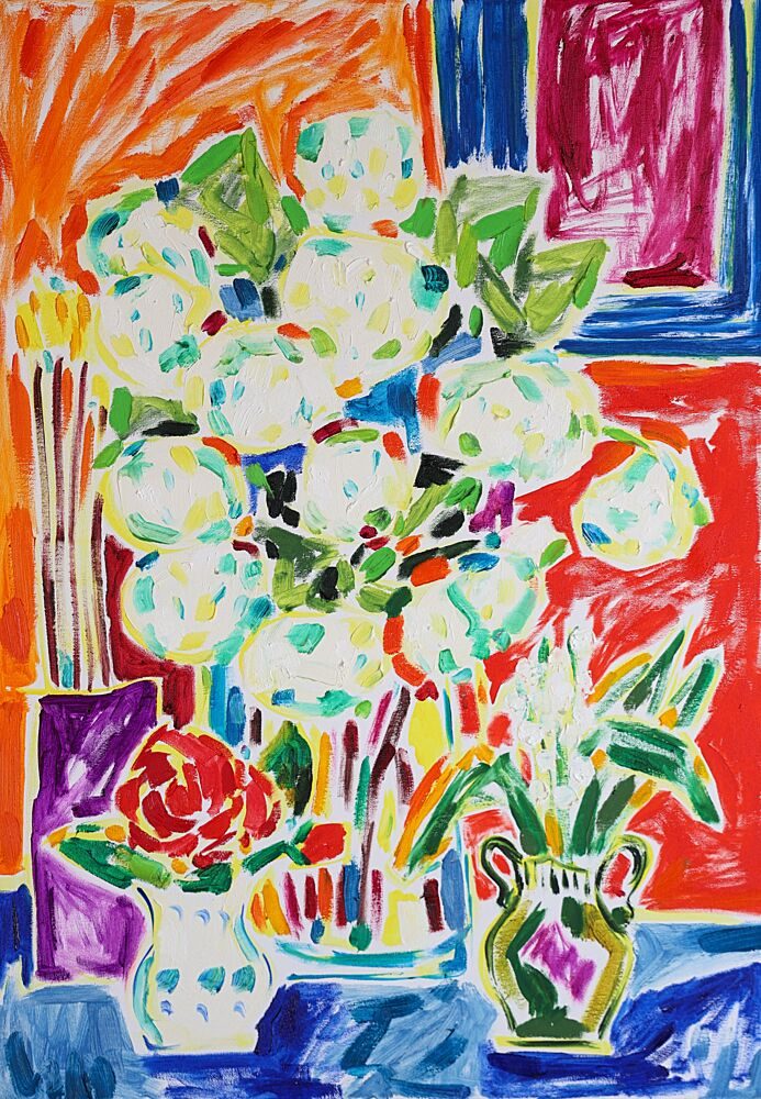 Vibrant Floral Still Life art print by Tamara Jare for $57.95 CAD