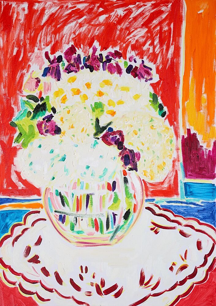 Vibrant Floral Still Life art print by Tamara Jare for $57.95 CAD