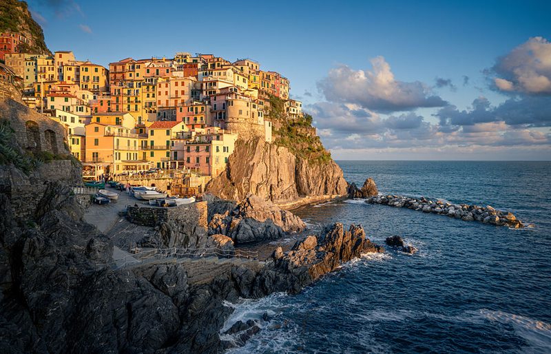 Vibrant Italian Coastal Village art print by Daniel Murphy for $57.95 CAD