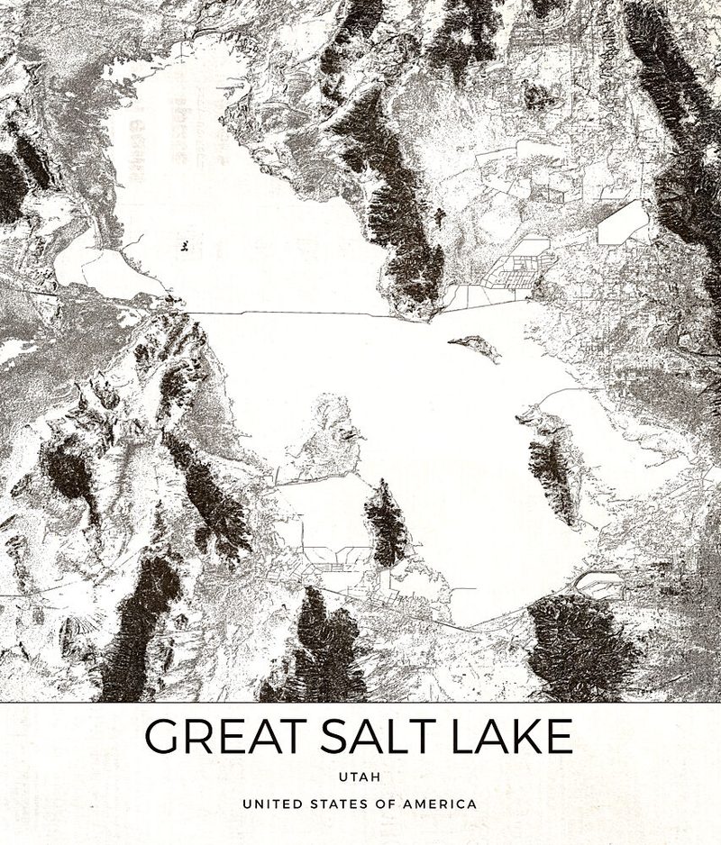 Great Salt Lake Utah art print by Nicholas for $57.95 CAD