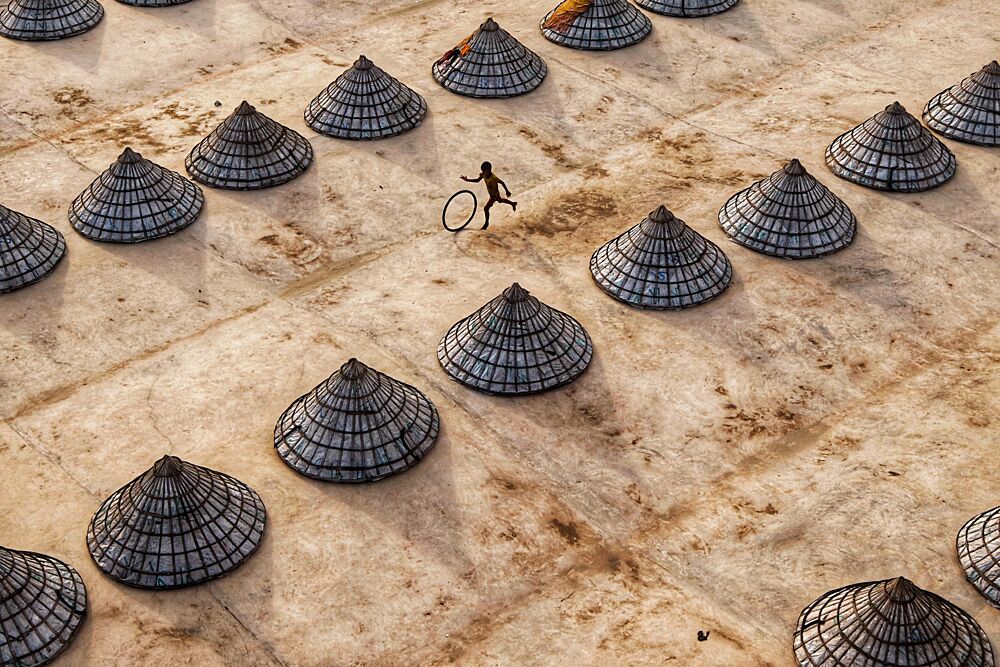 Playing Among Conical Shapes art print by Washiful Majid for $57.95 CAD