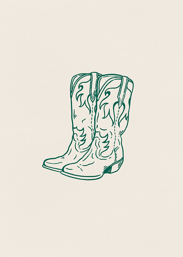 Classic Cowboy Boots art print by Tara Royle for $57.95 CAD