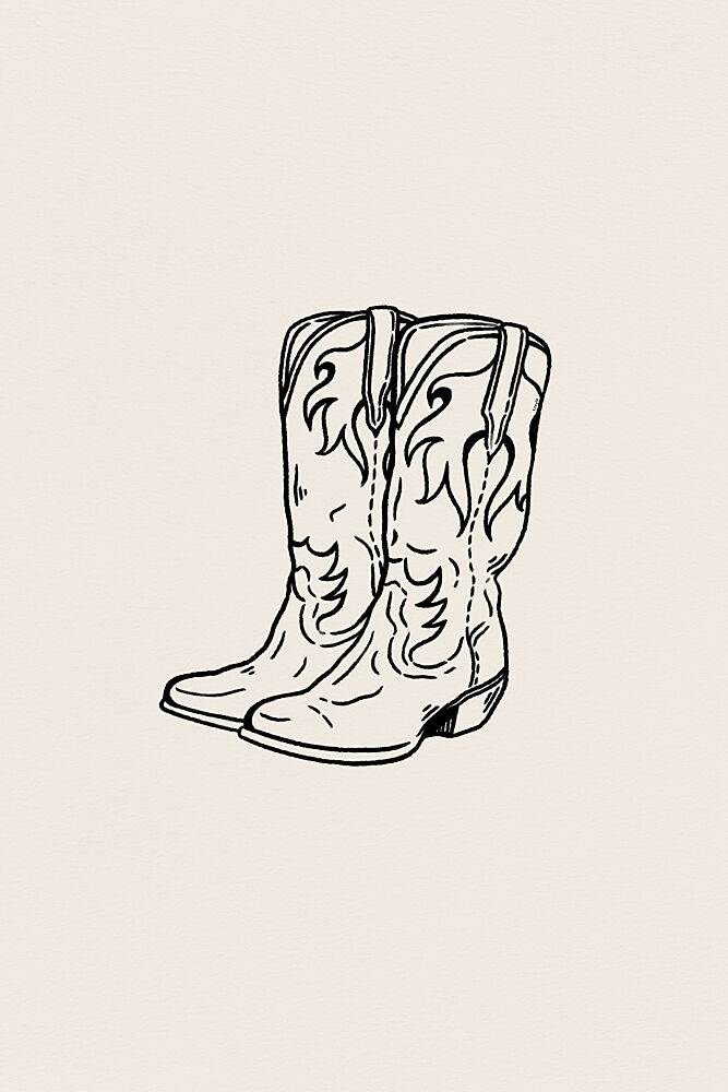 Classic Cowboy Boots art print by Tara Royle for $57.95 CAD