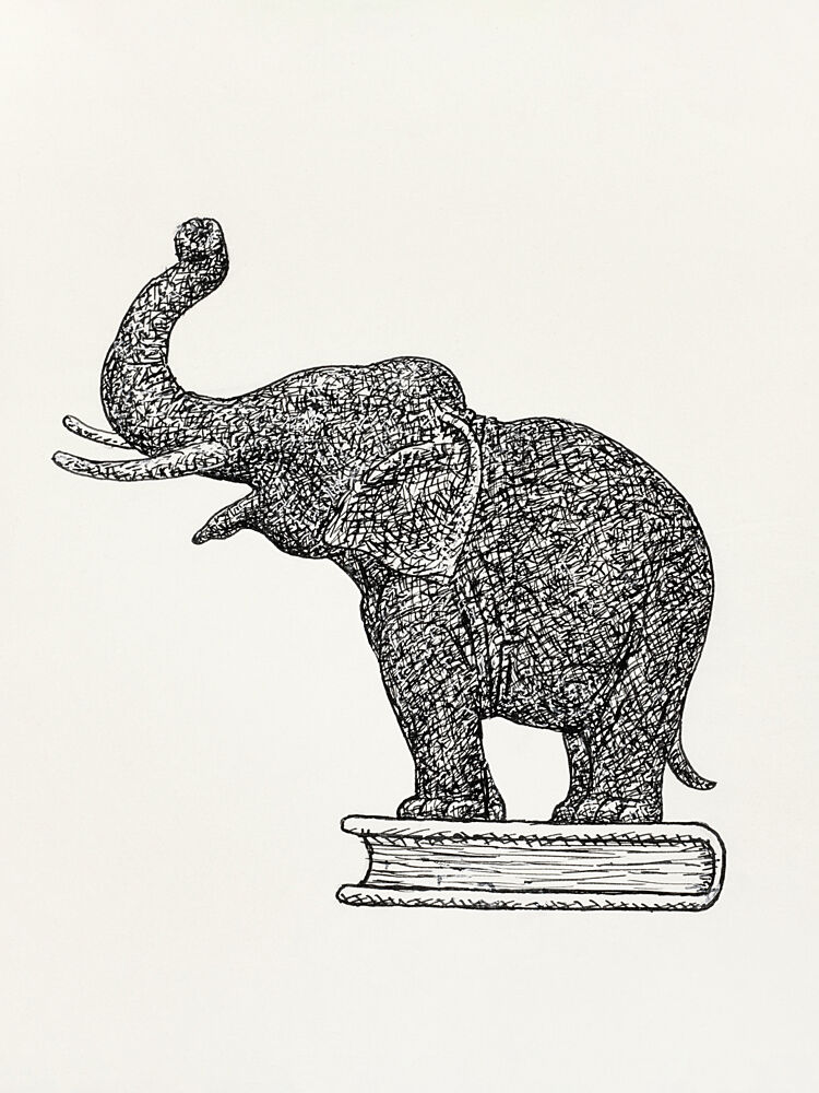 Elephant on a Book 1935 1936 art print by Leo Gestel for $57.95 CAD