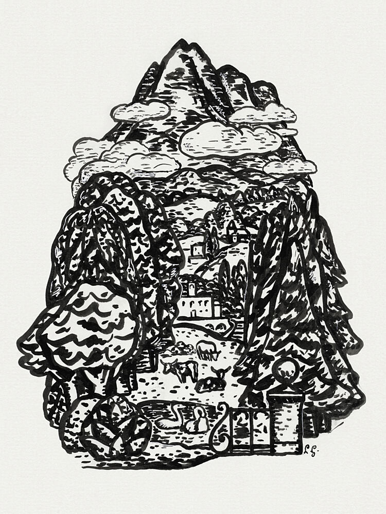 Mountain Landscape Ca. 18911941 art print by Leo Gestel for $57.95 CAD