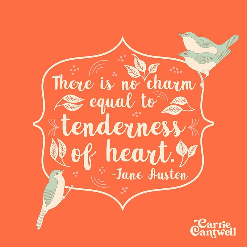 Jane Austen Quote art print by Carrie Cantwell for $57.95 CAD