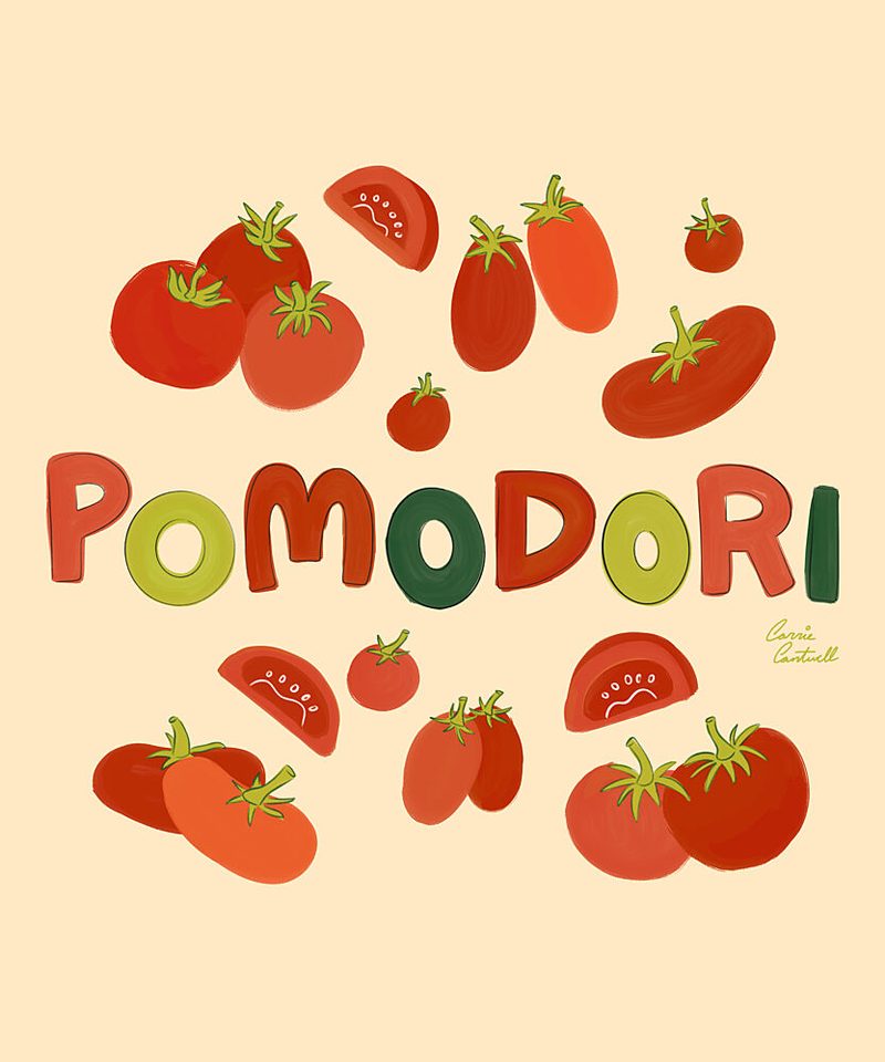Pomodori art print by Carrie Cantwell for $57.95 CAD
