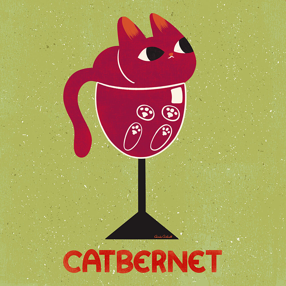 Catbernet art print by Carrie Cantwell for $57.95 CAD