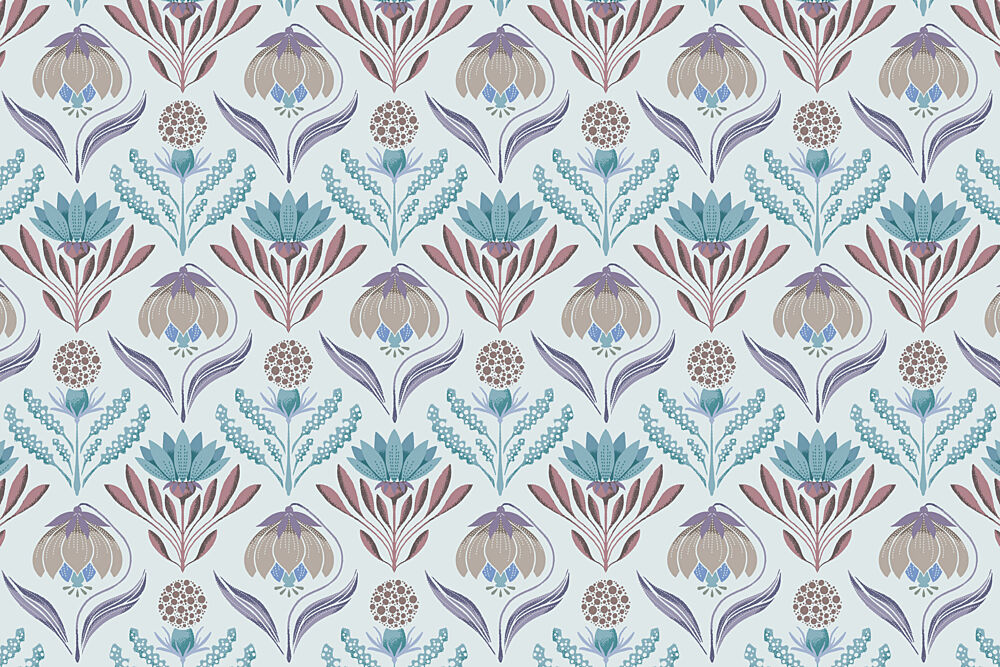 Elegant Floral Pattern art print by Aia Ueno for $57.95 CAD