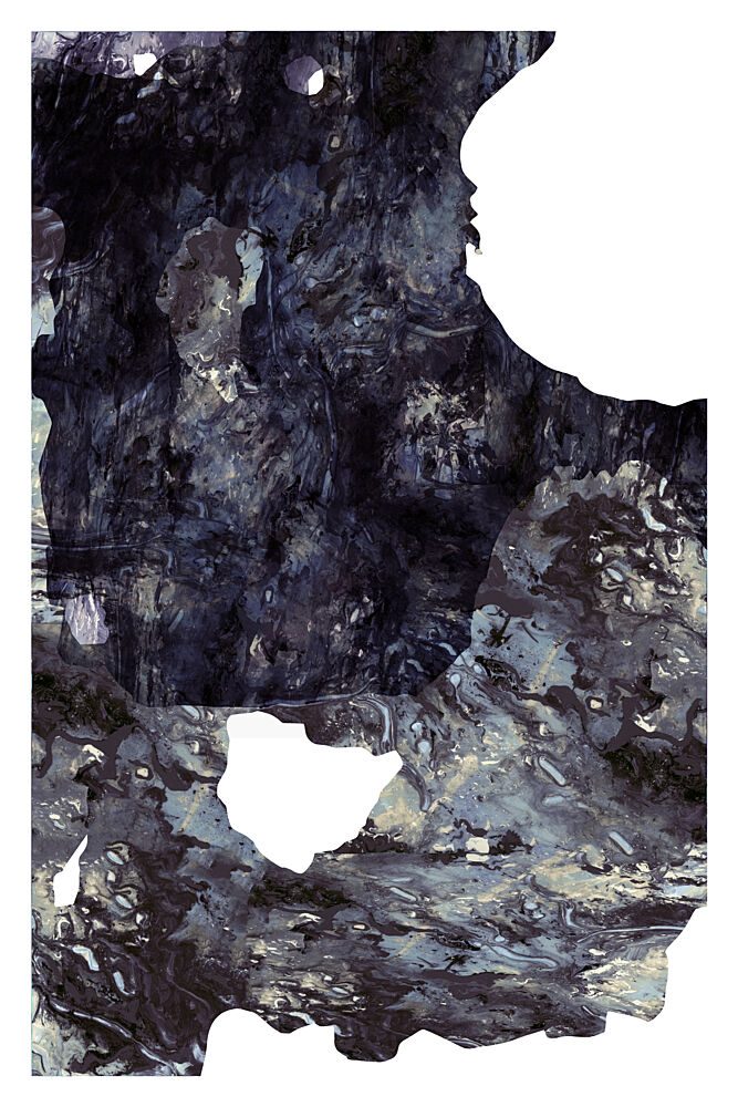 Abstract Ocean Caverns art print by Cartissi for $57.95 CAD