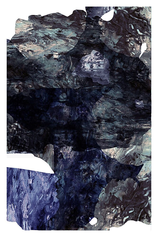 Abstract Blue Depths art print by Cartissi for $57.95 CAD