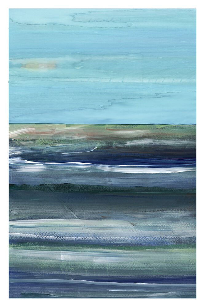 Abstract Ocean Horizon art print by Cartissi for $57.95 CAD
