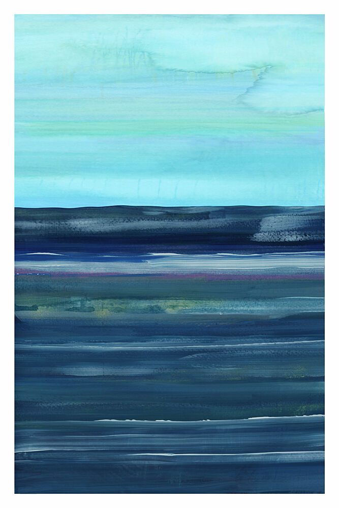 Layered Ocean Blues art print by Cartissi for $57.95 CAD
