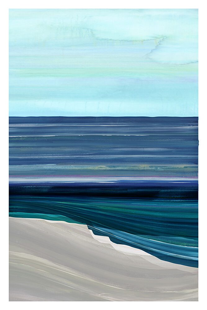 Blue Ocean Beach art print by Cartissi for $57.95 CAD