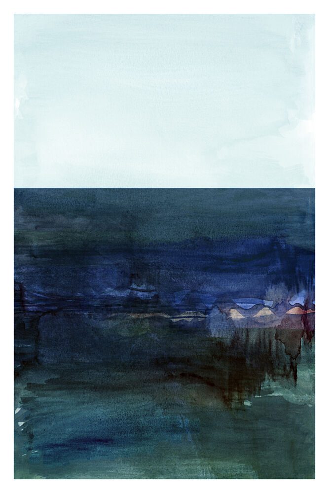 Twilight Coastal Reflection art print by Cartissi for $57.95 CAD