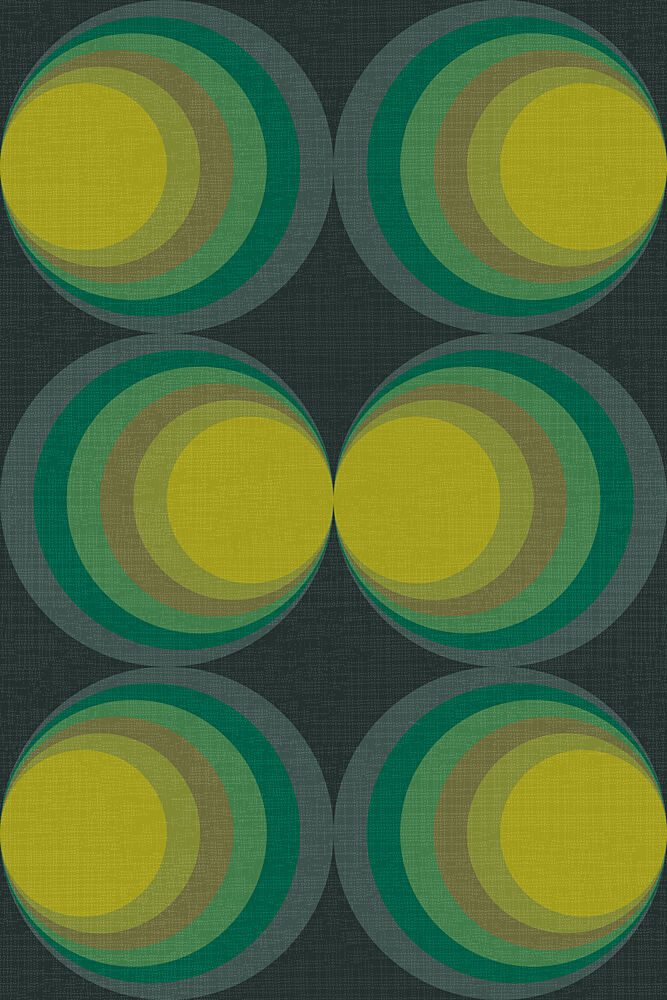 Retro Concentric Circles art print by Alexandra Weise for $57.95 CAD