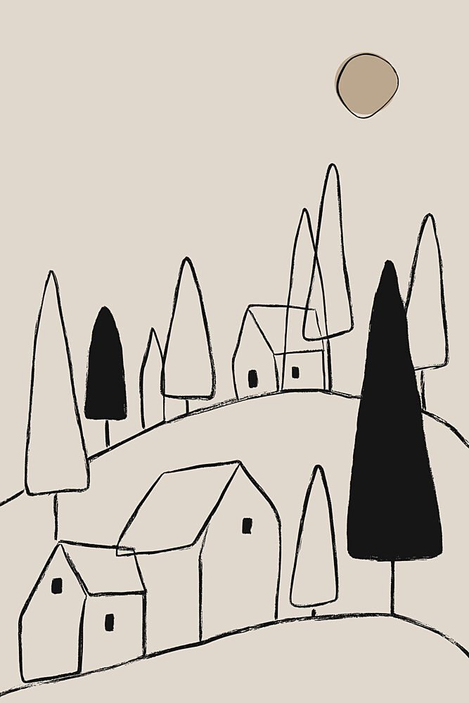 Silenthillsideno03 art print by Treechild for $57.95 CAD