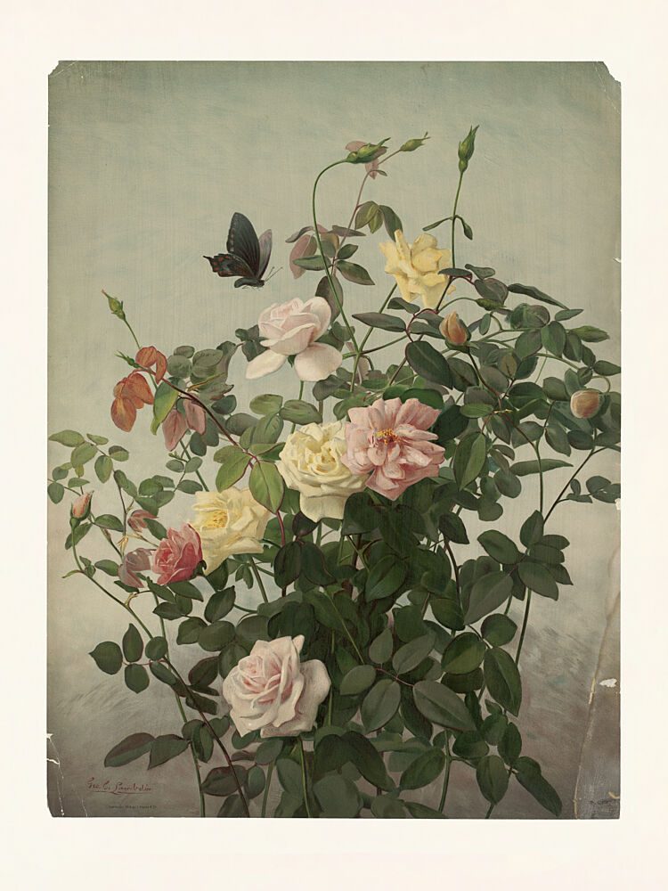 Roses art print by George Cochran Lambdin for $57.95 CAD