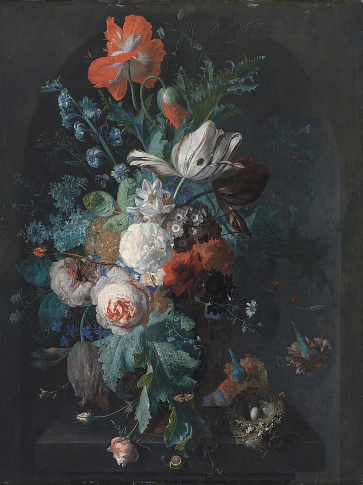 Vase with Flowers by Jan van Huysum art print by Pictufy for $57.95 CAD