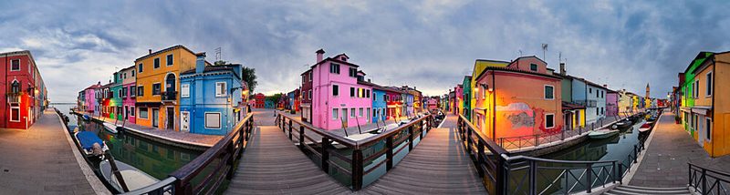 Vibrant Burano Evening art print by Dieter Weck for $57.95 CAD